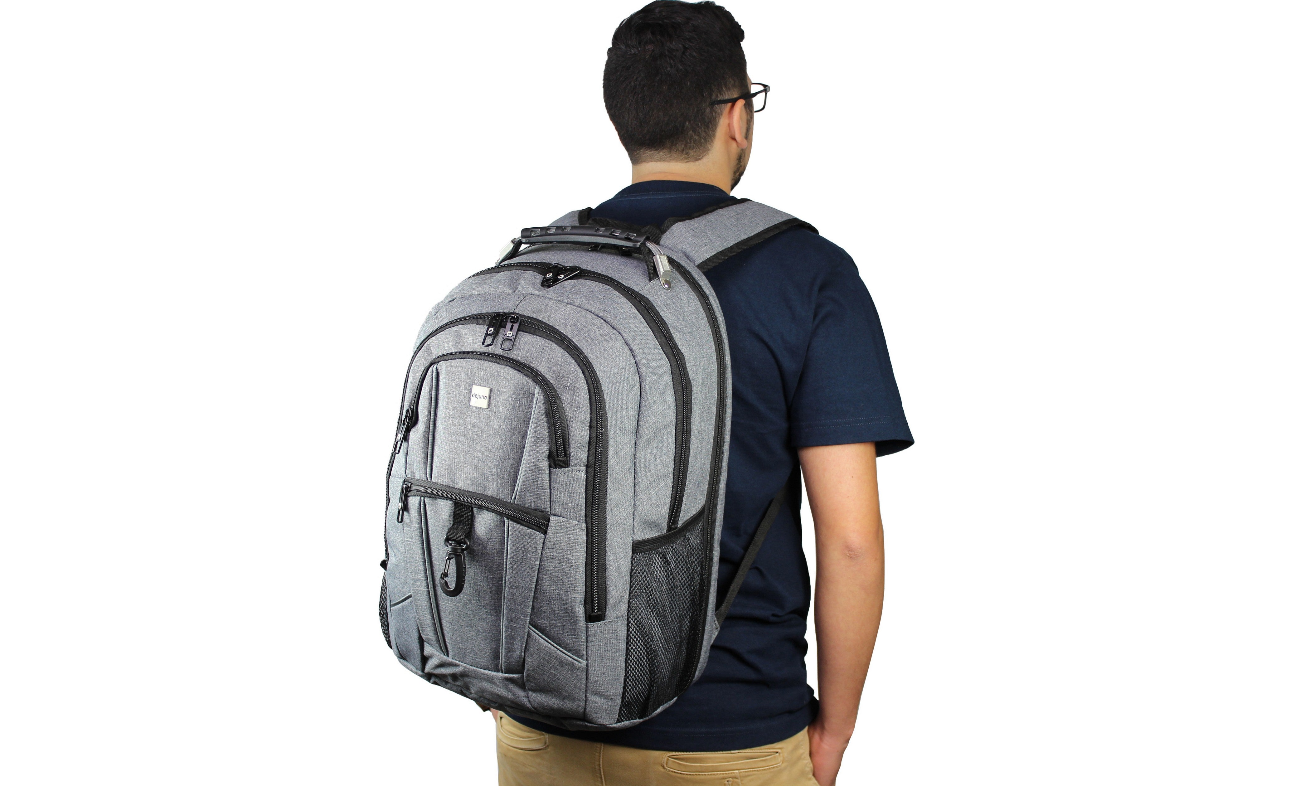 World Traveler Dejuno Checkpoint-Friendly Backpack with 15.6" Laptop Pocket & Tablet Pocket